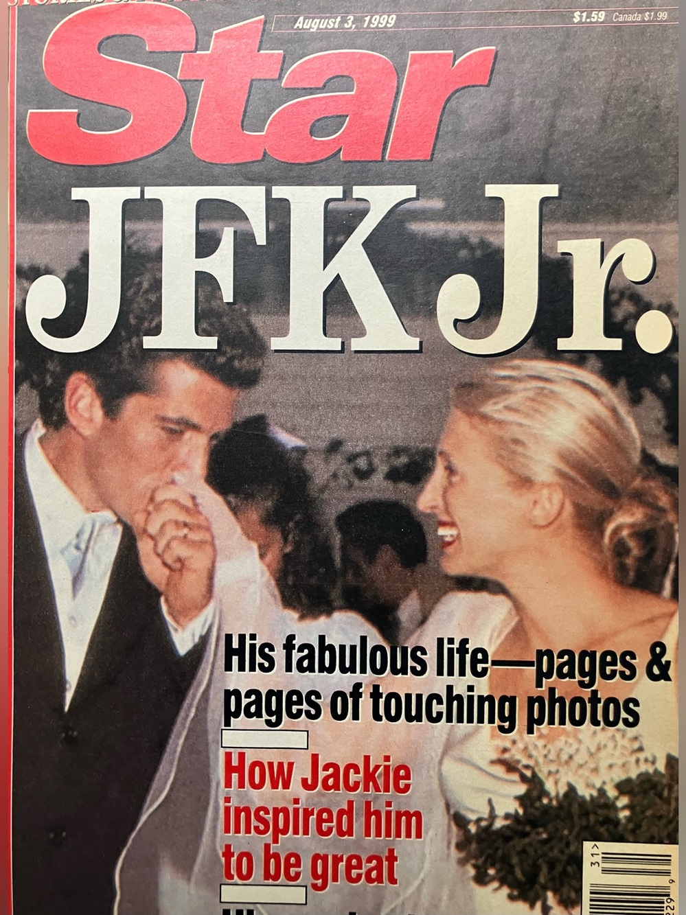 STAR Magazine JFK Jr & Carolyn Fabulous Life August 3,1999.